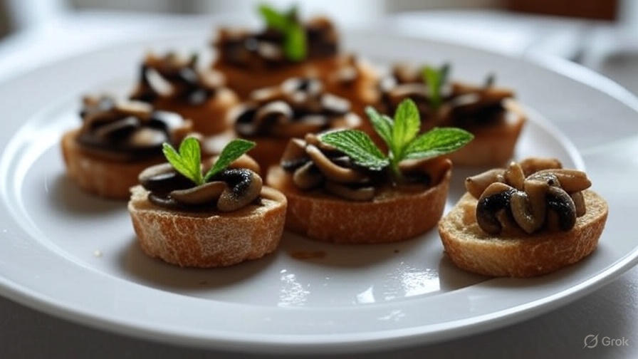 İSTİRİDYE MANTARLI TAPAS